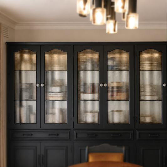 Reeded Glass Film Clear 13mm Flutes