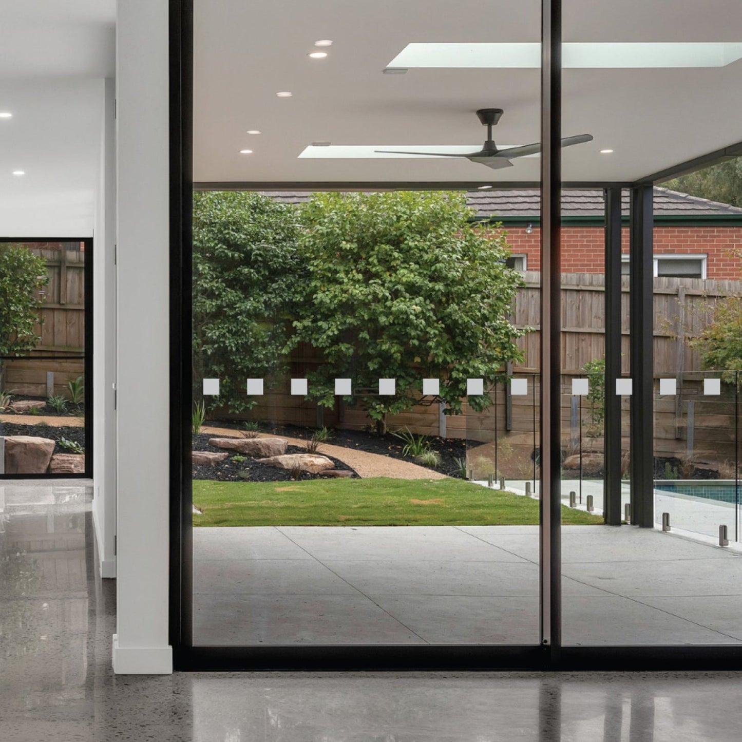 Square Glass Safety Decals - The Creative Print Co.