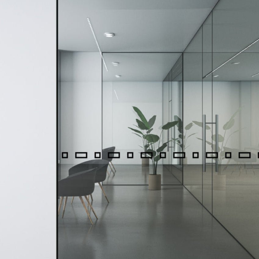 Square Rectangle Glass Safety Decals - The Creative Print Co.