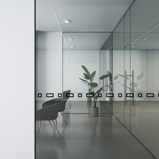 Square Rectangle Glass Safety Decals - The Creative Print Co.