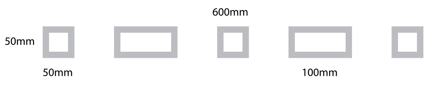 Square Rectangle Glass Safety Decals - The Creative Print Co.