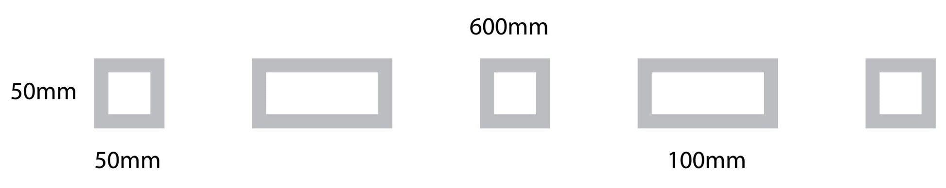 Square Rectangle Glass Safety Decals - The Creative Print Co.